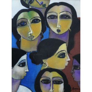 Abrar Ahmed, 18 x 24 Inch, Oil on Canvas, Figurative Painting, AC-AA-109